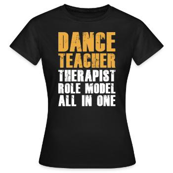 Danse Danse Danse - T-shirt Femme - noir - Devant - AI Model Female 172 dark (172cm)