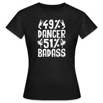 Danse Danse Danse - T-shirt Femme - noir - Devant - AI Model Female 172 dark (172cm)
