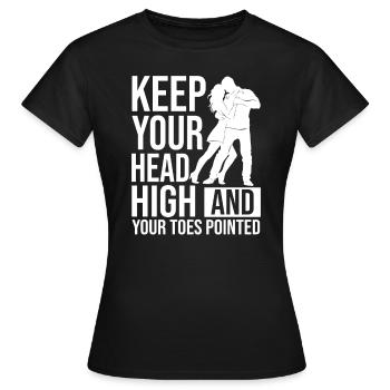 Danse Danse Danse - T-shirt Femme - noir - Devant - AI Model Female 172 dark (172cm)