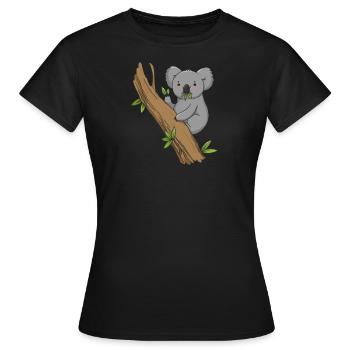 Koala Koala Bear - Women's T-Shirt - black - Front - AI Model Female 172 dark (172cm)