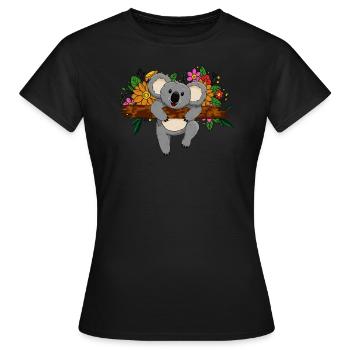 Koala Koala Bear - Women's T-Shirt - black - Front - AI Model Female 172 dark (172cm)