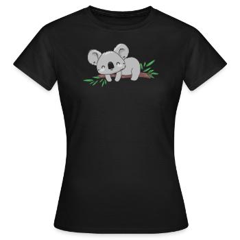 Koala Koala Bear - Women's T-Shirt - black - Front - AI Model Female 172 dark (172cm)