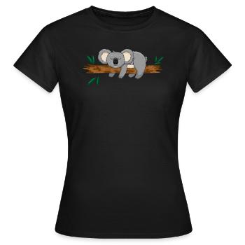 Koala Koala Bear - Women's T-Shirt - black - Front - AI Model Female 172 dark (172cm)
