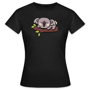 Koala Koala Bear - Women's T-Shirt - black - Front - AI Model Female 172 dark (172cm)