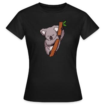 Koala Koala Bear - Women's T-Shirt - black - Front - AI Model Female 172 dark (172cm)
