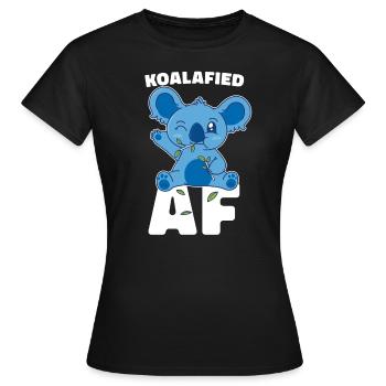 Koala Koala Bear - Women's T-Shirt - black - Front - AI Model Female 172 dark (172cm)