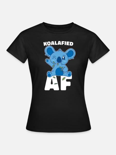 Koala Koalabär - Frauen T-Shirt - Schwarz