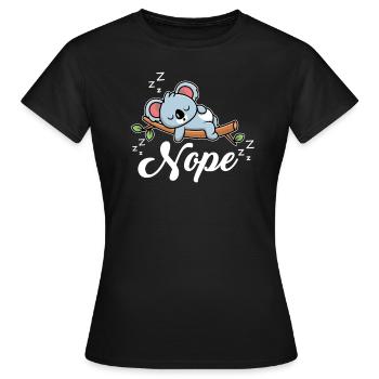 Koala Koala Bear - Women's T-Shirt - black - Front - AI Model Female 172 dark (172cm)