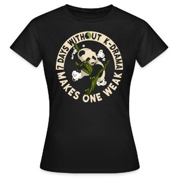 K-Pop Kpop K-Drama Korean Pop Musique - T-shirt Femme - noir - Devant - AI Model Female 172 dark (172cm)