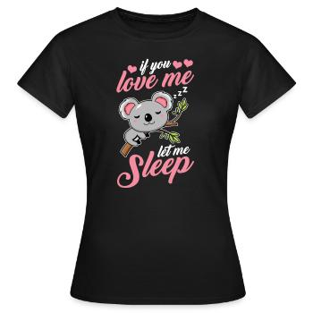 Koala Koala Bear - Women's T-Shirt - black - Front - AI Model Female 172 dark (172cm)