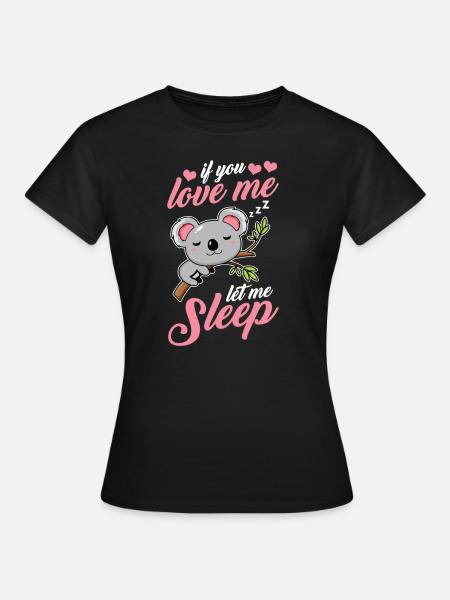 Koala Koalabär - Frauen T-Shirt - Schwarz