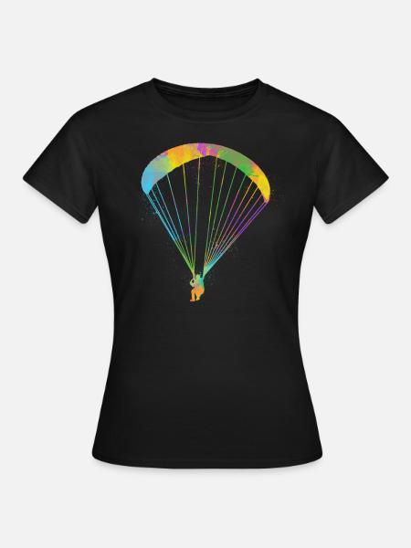 Paragleiter Gleitschirmfliegen Paragleiten - Frauen T-Shirt - Schwarz