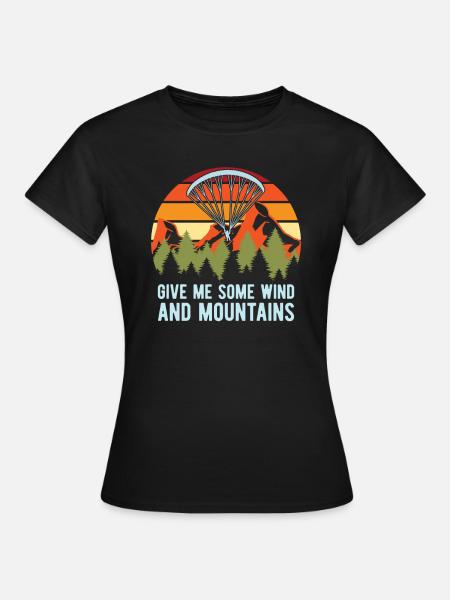 Paragleiter Gleitschirmfliegen Paragleiten - Frauen T-Shirt - Schwarz