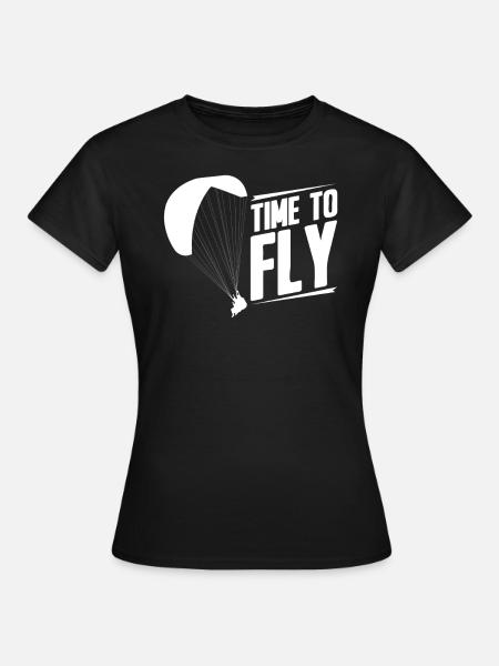 Paragleiter Gleitschirmfliegen Paragleiten - Frauen T-Shirt - Schwarz