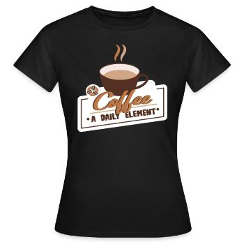Café buveurs de café Amateurs de café - T-shirt Femme - noir - Devant - AI Model Female 172 dark (172cm)