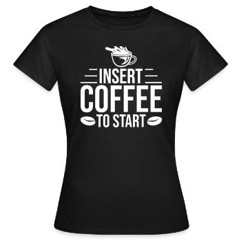 Café buveurs de café Amateurs de café - T-shirt Femme - noir - Devant - AI Model Female 172 dark (172cm)