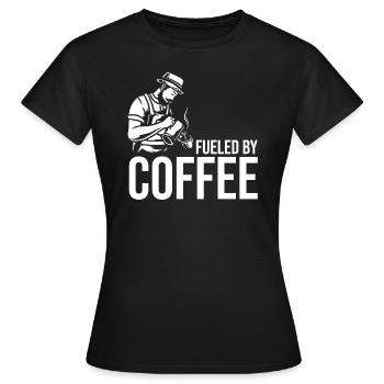 Café buveurs de café Amateurs de café - T-shirt Femme - noir - Devant - AI Model Female 172 dark (172cm)