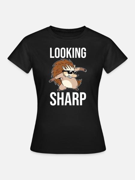 Igel - Frauen T-Shirt - Schwarz