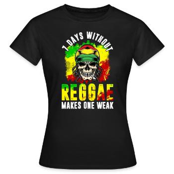 Reggae Dancehall Rasta Rastafari - Frauen T-Shirt - Schwarz - Vorne - AI Model Female 172 dark (172cm)