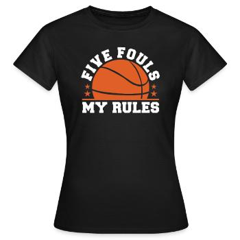Basketball Basketballer - Women's T-Shirt - black - Front - AI Model Female 172 dark (172cm)