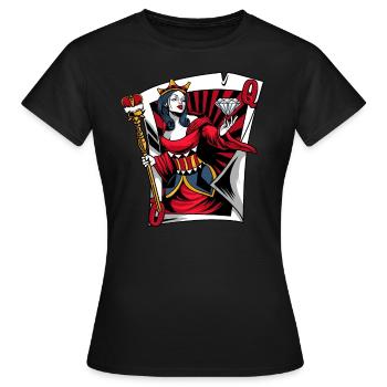 Poker Pokerspieler Texas Holdem - Frauen T-Shirt - Schwarz - Vorne - AI Model Female 172 dark (172cm)