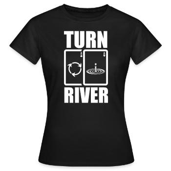 Poker Pokerspieler Texas Holdem - Frauen T-Shirt - Schwarz - Vorne - AI Model Female 172 dark (172cm)