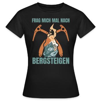 Alpinisme Randonnée Alpiniste Alpiniste - T-shirt Femme - noir - Devant - AI Model Female 172 dark (172cm)