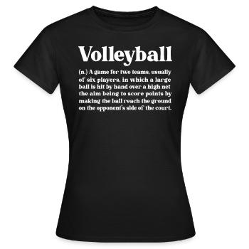 Volleyball Beach Volleyball - Women's T-Shirt - black - Front - AI Model Female 172 dark (172cm)