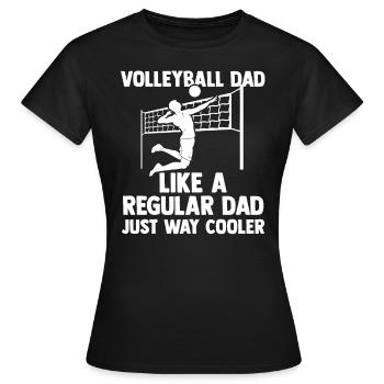 Volleyball Beach Volleyball - Women's T-Shirt - black - Front - AI Model Female 172 dark (172cm)