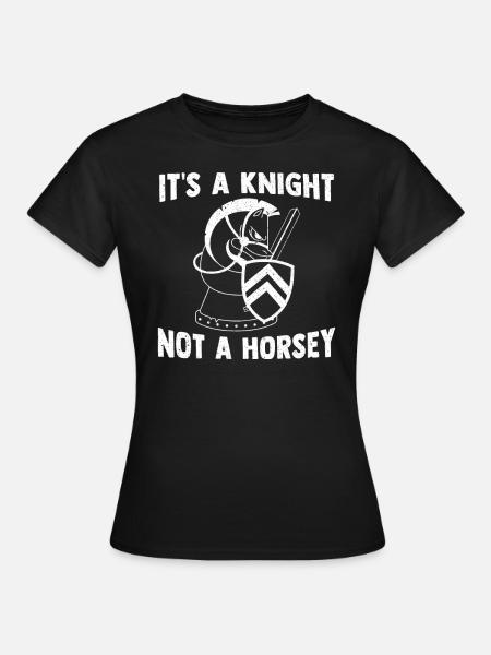 Schach Schachfigur - Frauen T-Shirt - Schwarz