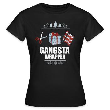 Weihnachten Heiligabend Frohes Fest Xmas - Frauen T-Shirt - Schwarz - Vorne - AI Model Female 172 dark (172cm)