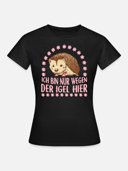 Igel - Frauen T-Shirt - Schwarz