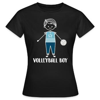 Volleyball Beach Volleyball - Women's T-Shirt - black - Front - AI Model Female 172 dark (172cm)
