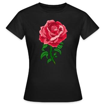 Rose Roses Rose Garden Jardinier - T-shirt Femme - noir - Devant - AI Model Female 172 dark (172cm)