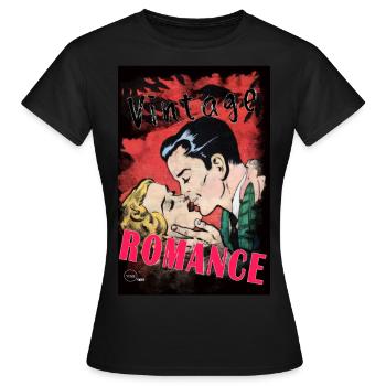 VINTAGE ROMANCE 4 von Yume Origins - Frauen T-Shirt - Schwarz - Vorne - AI Model Female 172 dark (172cm)