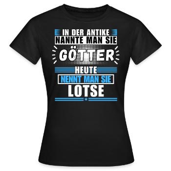Götter in der Antike. Heute Lotse - Frauen T-Shirt - Schwarz - Vorne - AI Model Female 172 dark (172cm)