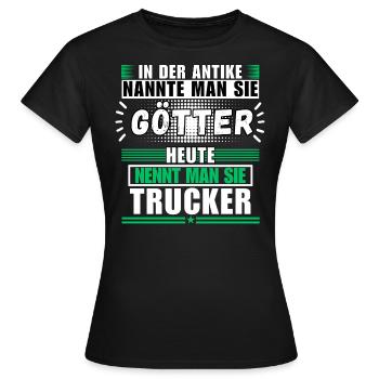 Götter in der Antike. Heute Götter in der Antike. - Frauen T-Shirt - Schwarz - Vorne - AI Model Female 172 dark (172cm)