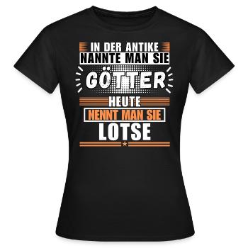 Götter in der Antike. Heute Lotse - Frauen T-Shirt - Schwarz - Vorne - AI Model Female 172 dark (172cm)