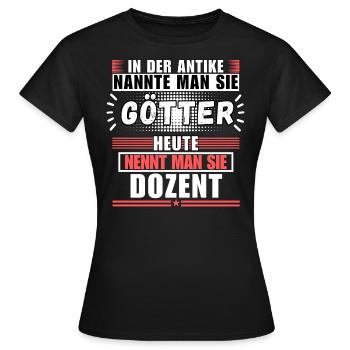 Les dieux dans l’Antiquité. Aujourd’hui Conférencier - T-shirt Femme - noir - Devant - AI Model Female 172 dark (172cm)