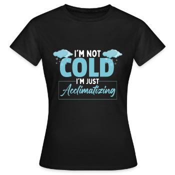 Météorologue | Météorologue | Météo britannique - T-shirt Femme - noir - Devant - AI Model Female 172 dark (172cm)