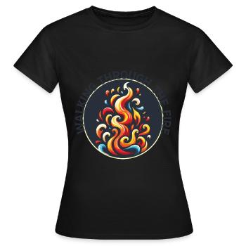Paroles Mélomanes Auteurs-compositeurs Festival de musique - T-shirt Femme - noir - Devant - AI Model Female 172 dark (172cm)