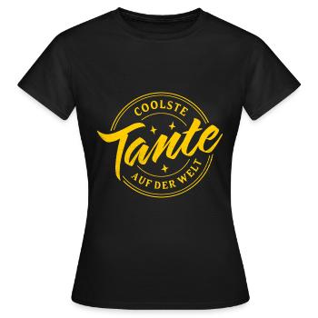 COOLSTE TANTE SCHWESTER GESCHWISTER PATENTANTE - Frauen T-Shirt - Schwarz - Vorne - AI Model Female 172 dark (172cm)