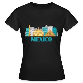 Mexico City Stadt - Women's T-Shirt - black - Front - AI Model Female 172 dark (172cm)