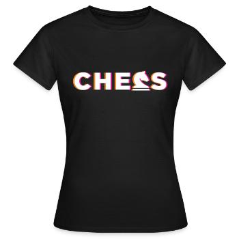 Chess Chess Chess Pieces - Women's T-Shirt - black - Front - AI Model Female 172 dark (172cm)