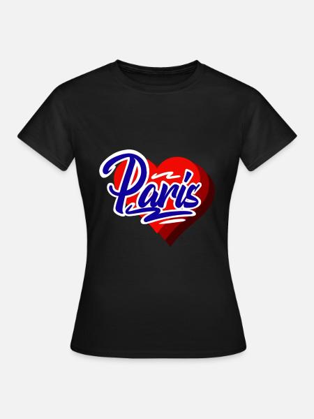 Paris - Frauen T-Shirt - Schwarz