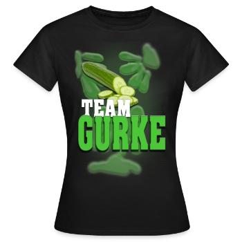 Team Gurke - Frauen - Frauen T-Shirt - Schwarz - Vorne - AI Model Female 172 dark (172cm)