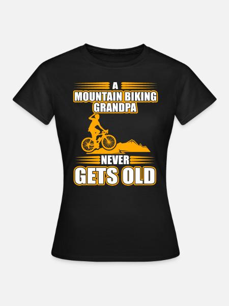 Mountain Biking - Frauen T-Shirt - Schwarz