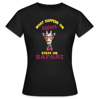 safari - T-shirt Femme - noir - Devant - AI Model Female 172 dark (172cm)