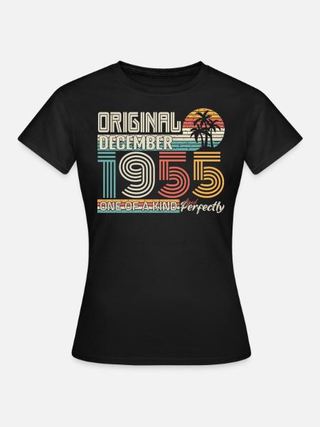Décembre 1955 anniversaire December 1955 cadeau - Dame-T-shirt - sort