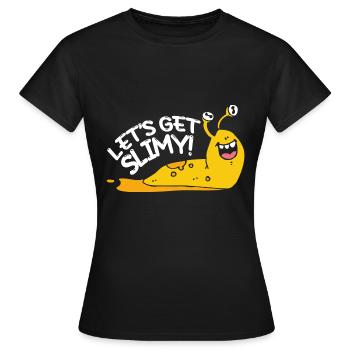 Permet d’obtenir une limace de banane visqueuse - T-shirt Femme - noir - Devant - AI Model Female 172 dark (172cm)